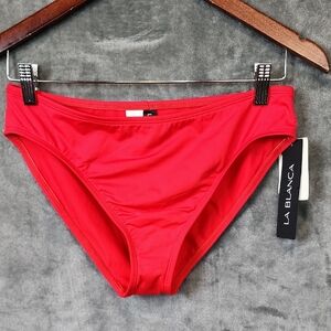 La Blanca Scarlet Swim Bottom New With Tags. Size 10